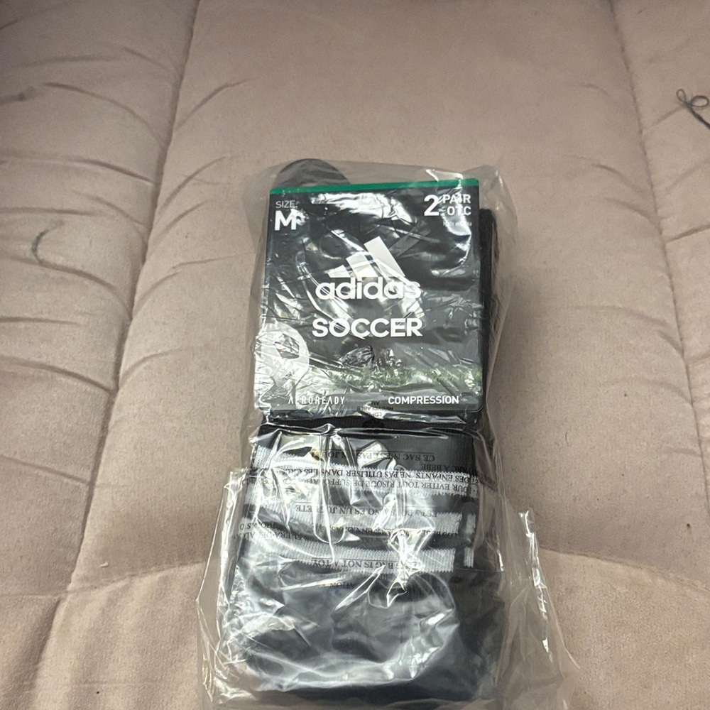 adidas Men's Black Compression Soccer Socks